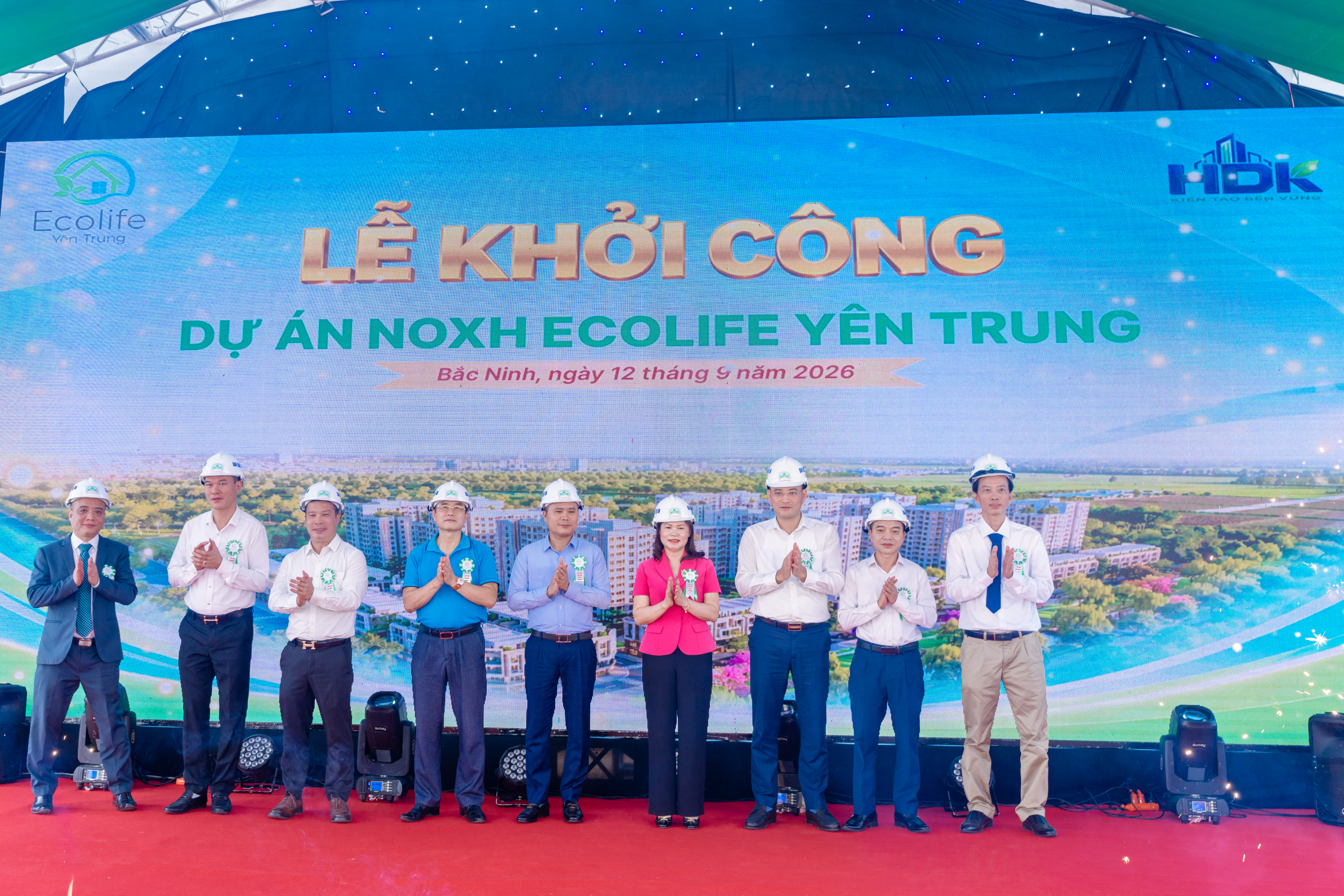 Lễ khởi công Dự án đầu tư xây dựng Khu nhà ở công nhân khu công nghiệp tại xã Yên Trung, tỉnh Bắc Ninh (Ecolife Yên Trung)